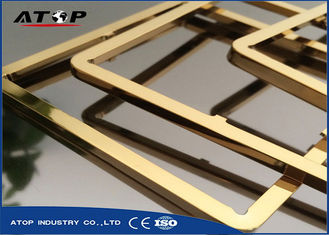 China Aluminium Frame Gold Color Multi Arc Vacuum Coating Machine With PLC Contorl supplier