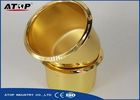 China Easy Control Gold / Brown Vacuum Coating Machine For Metal Pot Decorative company
