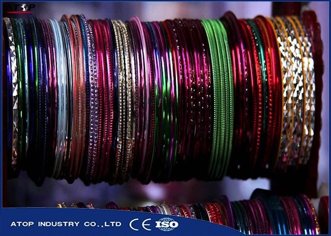 Glass Bangles Plasma Coating Machine Titanium evaporation Horizontal Type