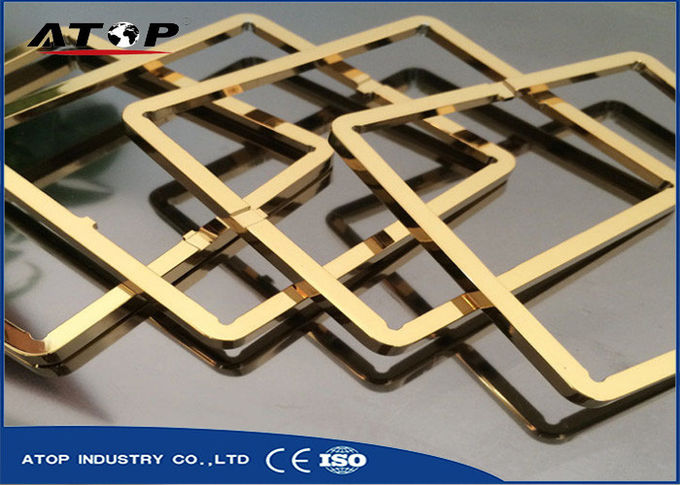Aluminium Frame Gold Color Multi Arc Vacuum Coating Machine With PLC Contorl